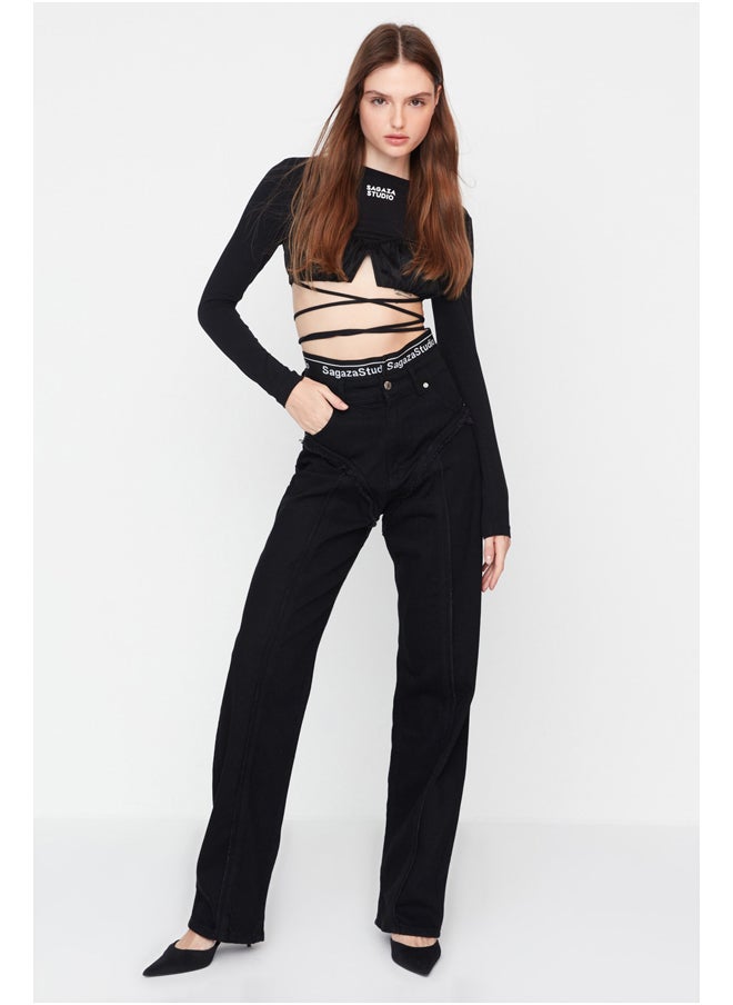 trendyol - Black Wide Leg Jeans - Image 1