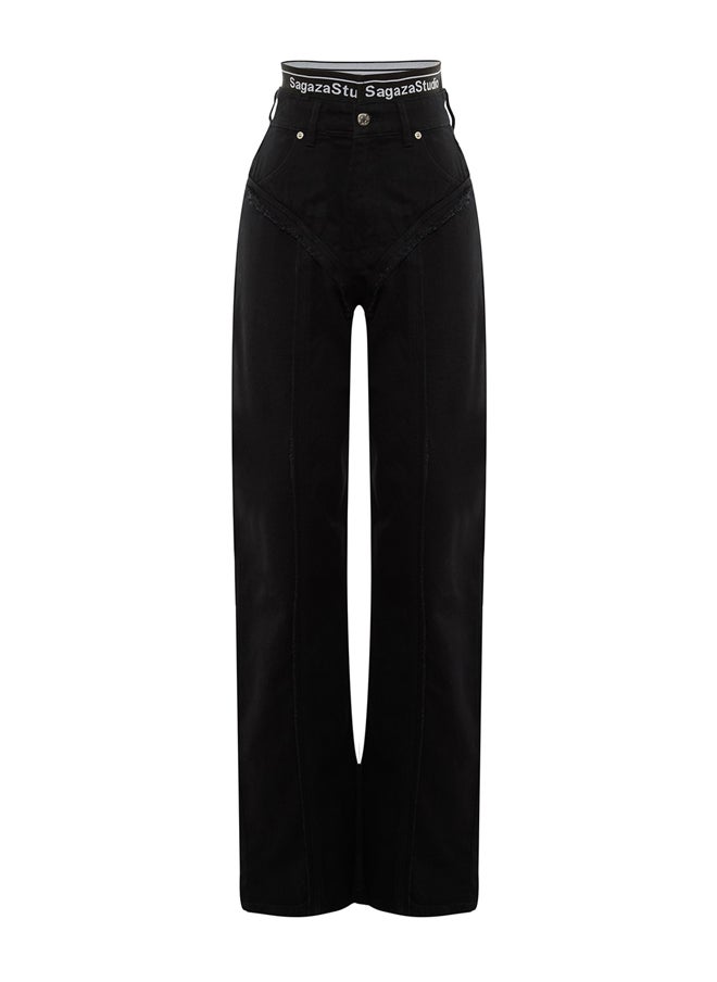 trendyol - Black Wide Leg Jeans - Image 1