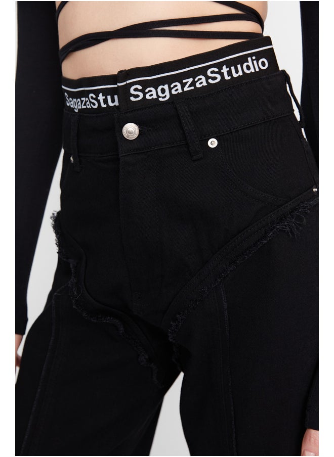 trendyol - Black Wide Leg Jeans - Image 1