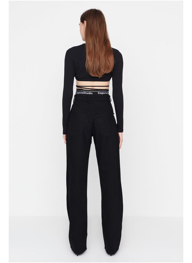 trendyol - Black Wide Leg Jeans - Image 1
