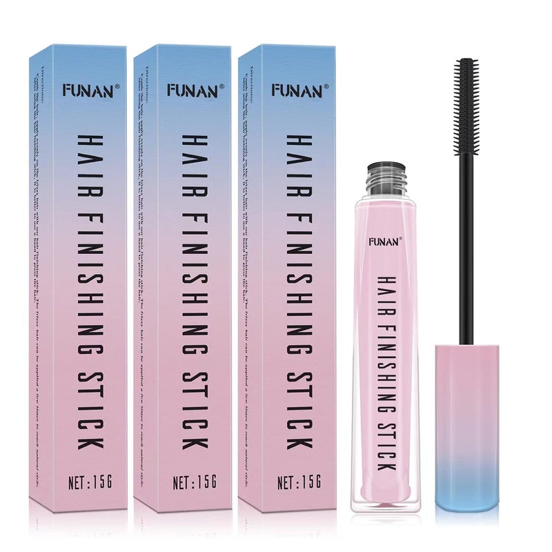 FUNAN Hair Finishing Stick for Small Broken 3 Pack Broken Hair Finishing Stick Slick for Women Naturally Refreshing