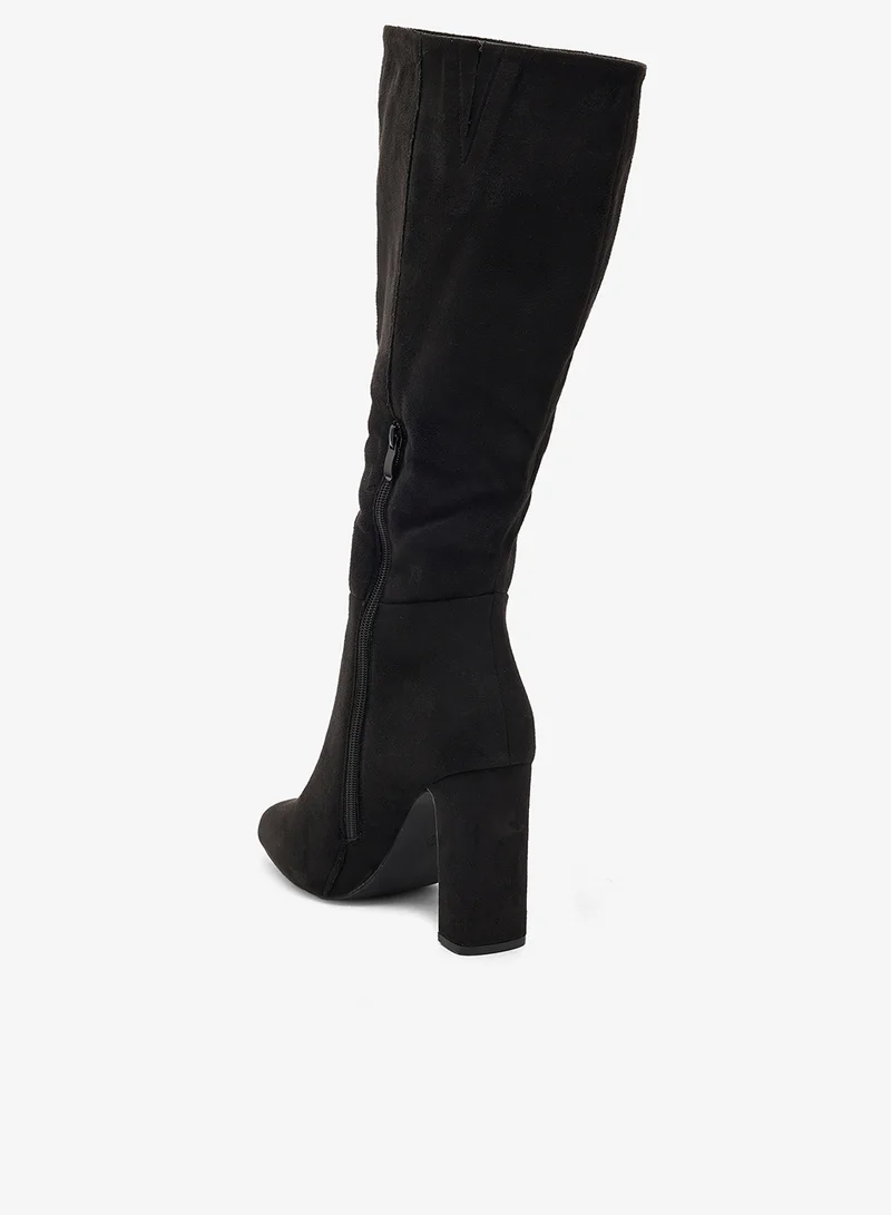 Truffle Black micro Knee_Boots for Women | Best Price UAE