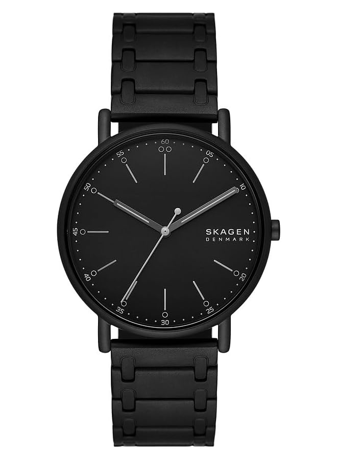 Skagen Signatur Watch For Men Quartz Movement With Stainless Steel Leather Strap - Image 1