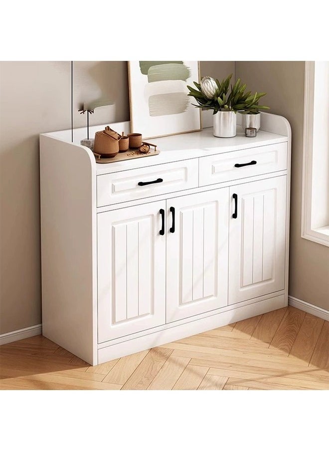 NKX Modern Wooden Storage Kitchen Cabinet with Shelves for Living Room & Kitchen  - Image 1