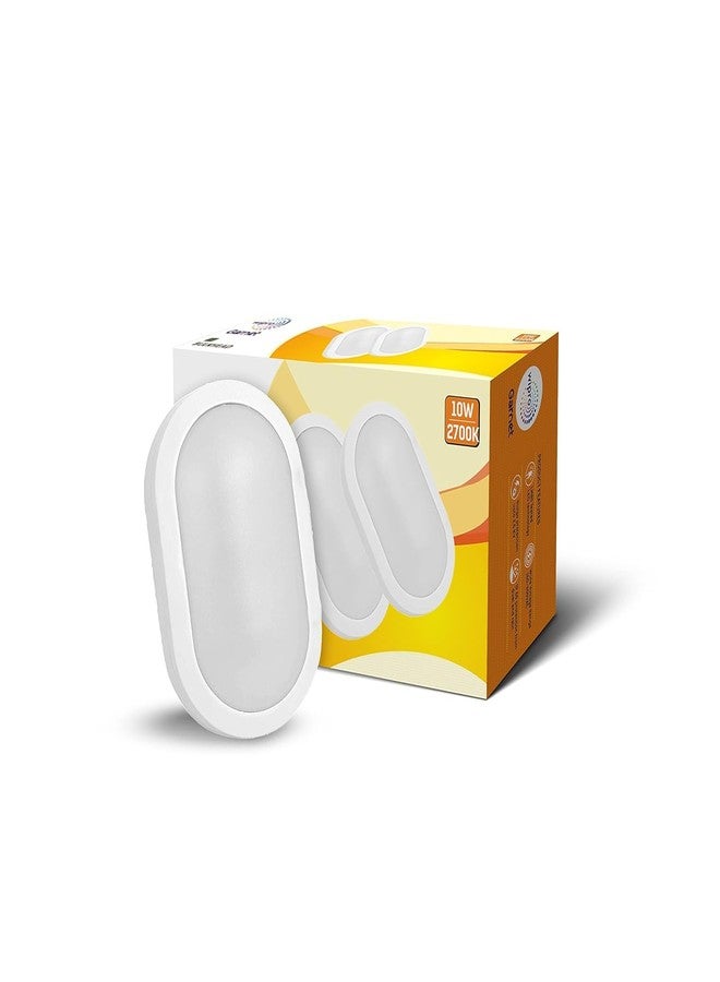 Wipro Garnet Bulkhead Outdoor Light | Warm White (2700K) | Elegant White Finish Design | High Effeciency Diffuser for Uniform Light Distribution | IP 65 | Pack of 2 - Image 2
