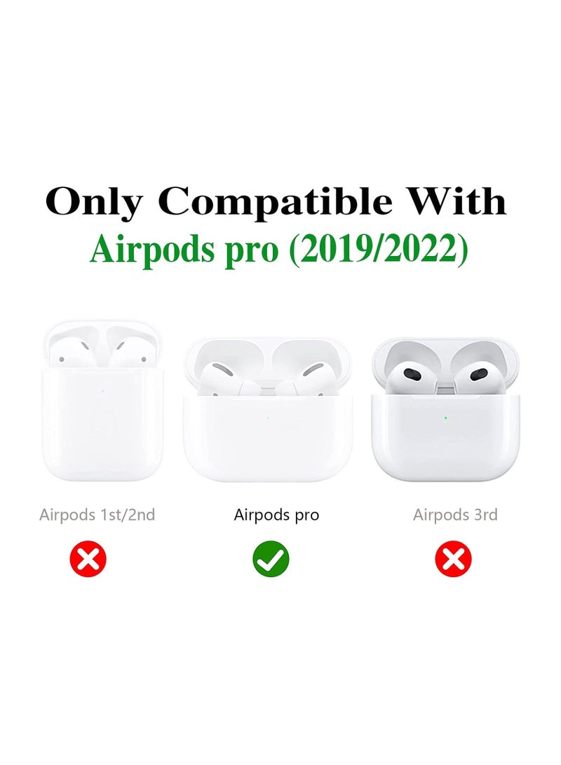 عام حقيبة لسماعات Airpods Pro الجيل الثاني/الجيل الأول مع سلسلة مفاتيح، حقيبة سيليكون واقية بتصميم كرتوني لجهاز Airpods Pro (2023/2022/2019) حقيبة هاتف مغلقة للنساء والرجال، تصميم باتمان الأسود - Image 2