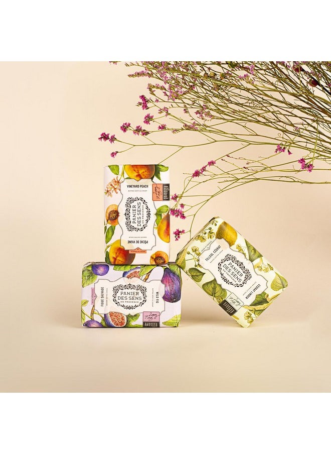 PANIER DES SENS Wild Fig Shea Butter Natural Bar Soap Bath & Body Soap Barsmade In France 95% Natural2 Bars 7Oz200G Each  - Image 4