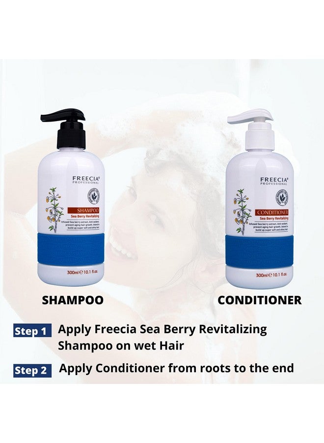 freecia Professional Sea Berry Revitalizing Shampoo & Conditioner Combo 300 Ml Sea Berry Anti-Oxidant | Prevent Aging Hair Growth | Intend To Build Up Super Soft And Shiny Hair For Unisex - Image 3