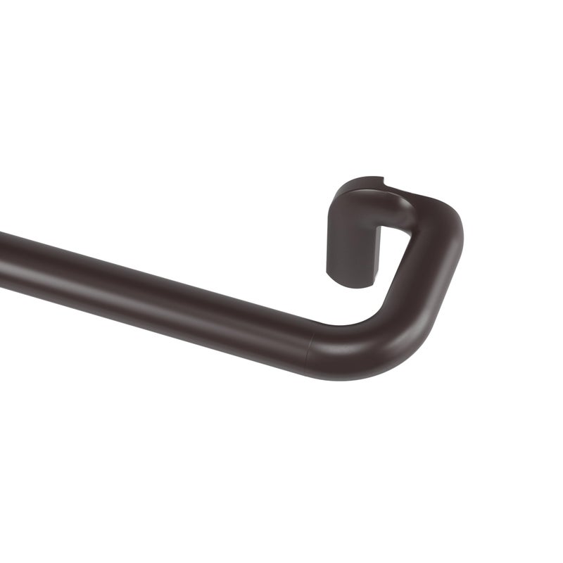 Umbra Twilight Curtain Rod Set Wrap Around Design Ideal for Blackout or Room Darkening Panels 48 to 88 Inches Dark Bronze