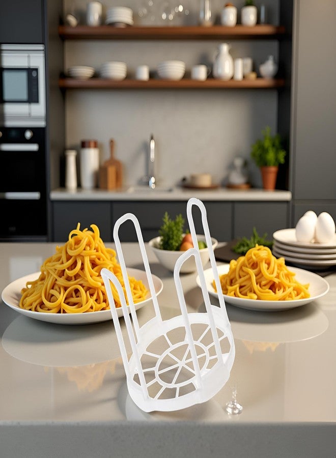 Pxiryanlow White Dinnerware Bowl Plate Racks and Holder Plastic Drain Rack Dish Storage Display Stand Drying Shelf Tableware Drainer Rack Kitchen Organizer, Dish Racks, Racks and Holders (5.5 * 5.8 inches) - Image 5