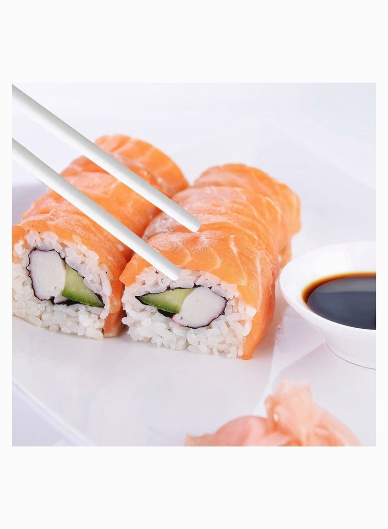 SYOSI Ceramic Chopsticks Set of 5, Porcelain Chopsticks, Cute Chinese Porcelain Chopsticks Easy to Clean, Great Replacement of Plastic/Wooden Chopsticks, Reusable Chopsticks Dishwasher Safe, 9.7Inch - Image 2