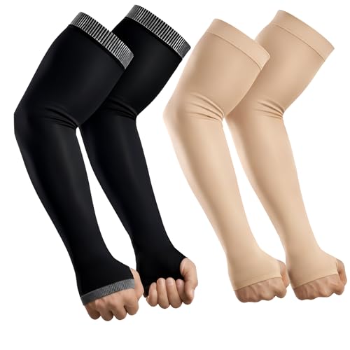 PulGos Combo – UV Protection Arm Sleeves for Men & Women with Thumb Hole | UPF 50 Sun Protection Sleeves for Cricket, Cycling, Running & Bike Riding | Breathable & Cooling Fabric for All-Day Comfort - Image 1