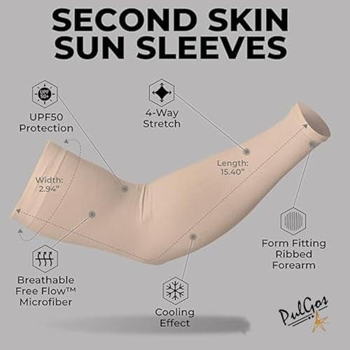 PulGos Combo – UV Protection Arm Sleeves for Men & Women with Thumb Hole | UPF 50 Sun Protection Sleeves for Cricket, Cycling, Running & Bike Riding | Breathable & Cooling Fabric for All-Day Comfort - Image 4