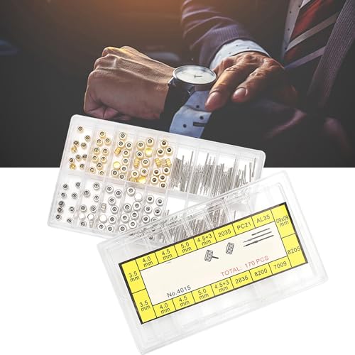 Kodrily Watch Repair Kit, 1 Box Watch Crown Replacement, Stainless Steel Wristwatch Stem Extender, Wristwatch Crown Spring with Different Sizes for Watches Repair - Image 3