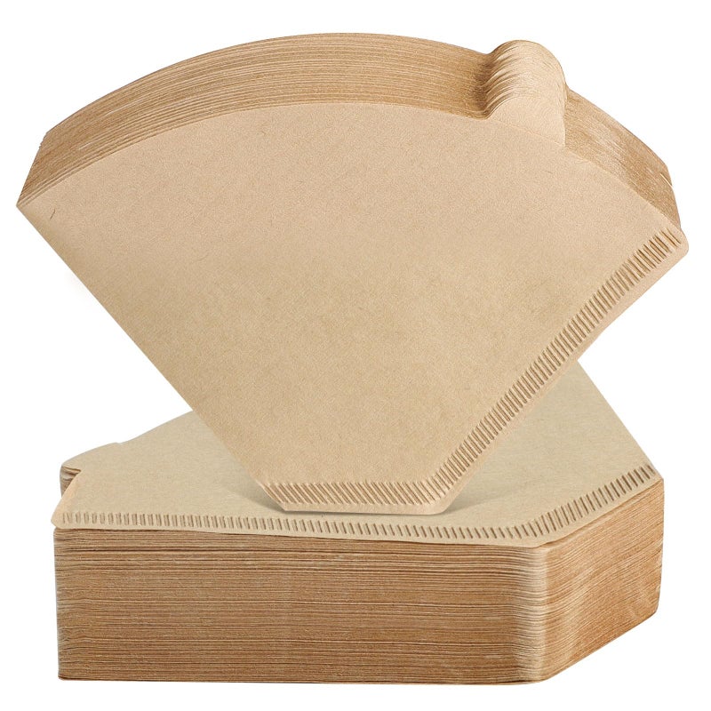 Niveaya Coffee Filters 812 cup  200 Count Size 4 Unbleached Natural Brown Disposable for Pour Over and Drip Coffee Maker