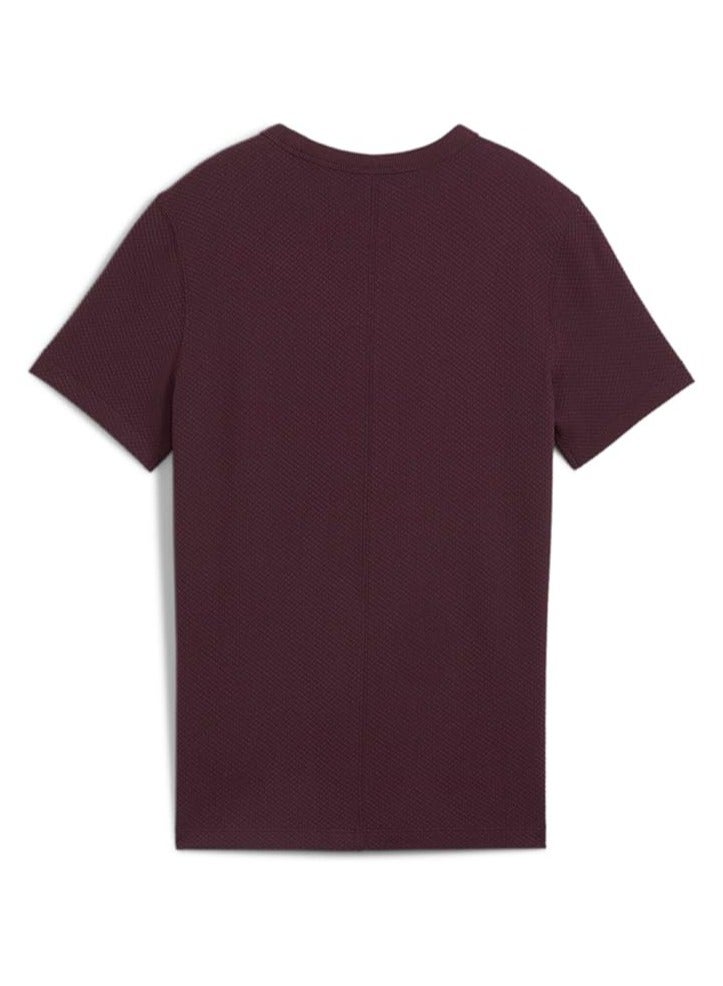 PUMA Classics Shiny Logo Tee (S) Midnight Plum - Image 2