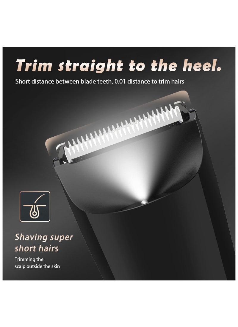 iQeouc Body Trimmer for Men Grooming for Groin and Body Electric Ball Trimmer Body Shaver Groomer Safe Suitable for Sensitive Areas Ball Shaver Rechargeable Waterproof Wet and Dry Shaver Black  - Image 2