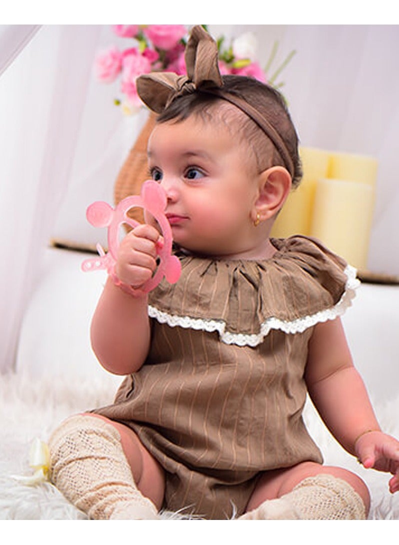 Umomy Wristband Teether for Babies, Full Silicone, BPA-Free, Food Grade, Easy to Hold and Wash, Blue - Image 2