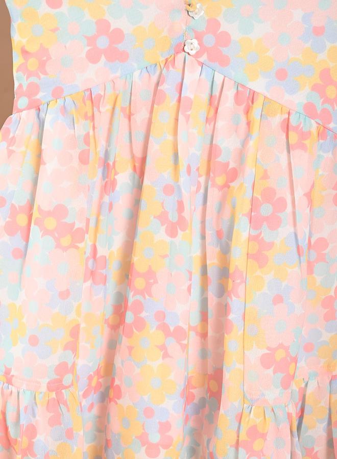 ليل بيكس فستان شيفون مزهر - Image 4