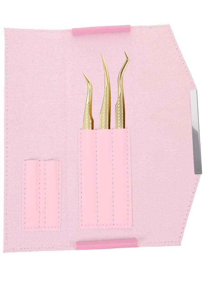 Beaupretty Lash Case Eyelash Extension Grafting Box Makeup Tools Storage Bag for Home Salon Travel Pink - Image 4
