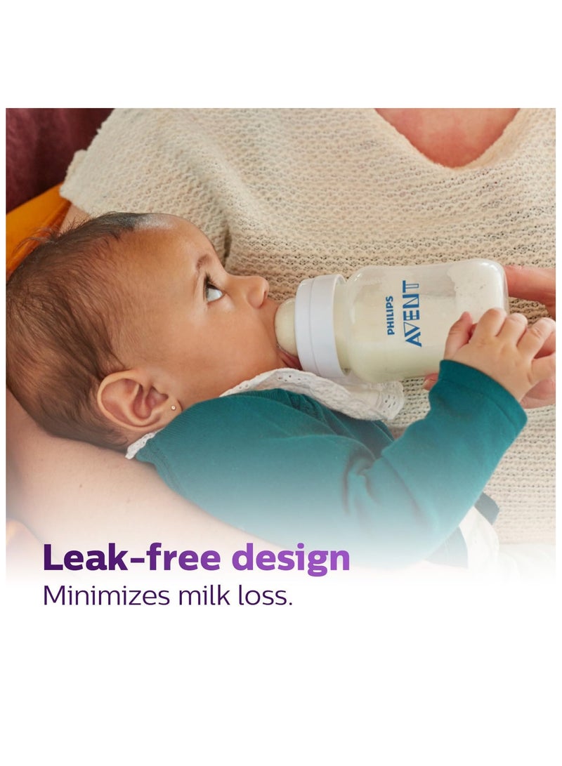 فيليبس زجاجة فيليبس المضادة للمغص من أفنت، 260 مل (عبوة مزدوجة) باللون الأبيض - SCF813/20 - Image 4