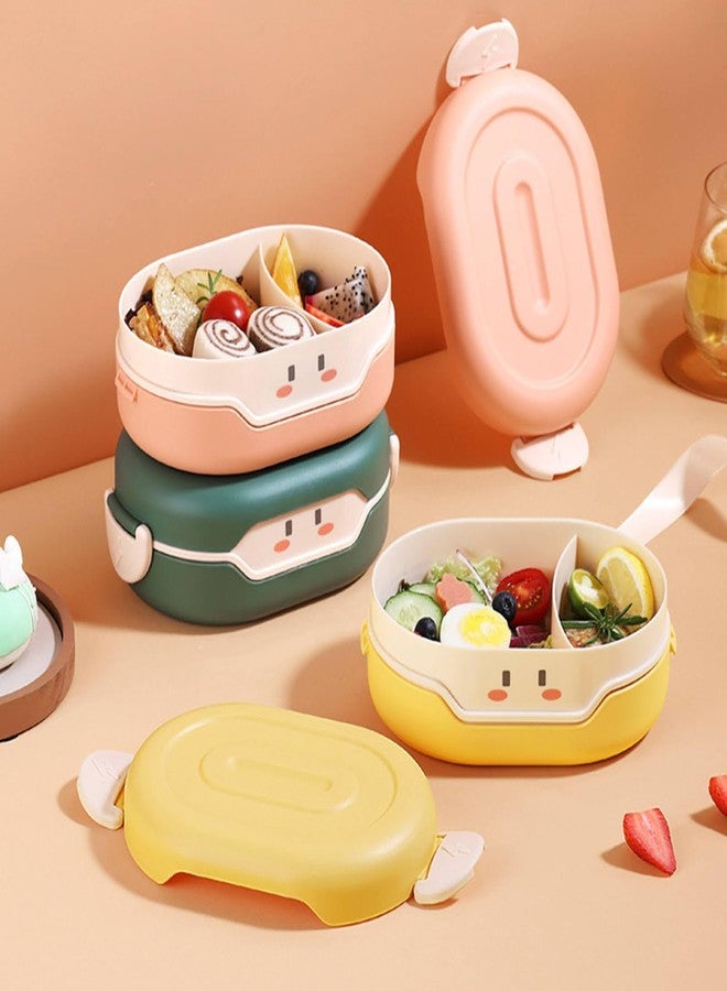 THE VENTI Venti Delicious Reusable Bento Box Lunch for Kids,Freshmage Salad Lunch Container，Airtight,Leak-Proof,and Versatile,Suitable School (780ML, Kids, Green) - Image 4