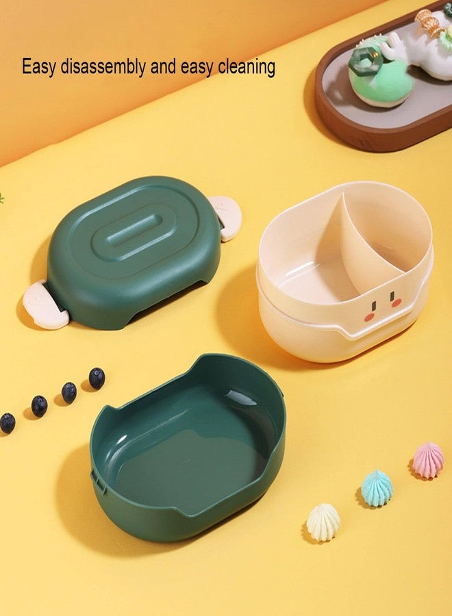 THE VENTI Venti Delicious Reusable Bento Box Lunch for Kids,Freshmage Salad Lunch Container，Airtight,Leak-Proof,and Versatile,Suitable School (780ML, Kids, Green) - Image 2