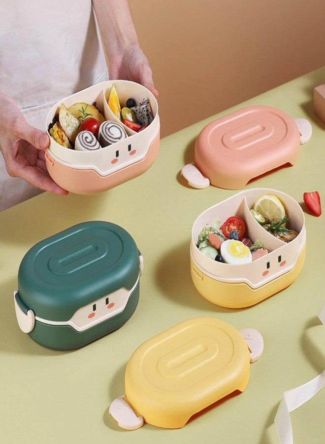 THE VENTI Venti Delicious Reusable Bento Box Lunch for Kids,Freshmage Salad Lunch Container，Airtight,Leak-Proof,and Versatile,Suitable School (780ML, Kids, Green) - Image 3