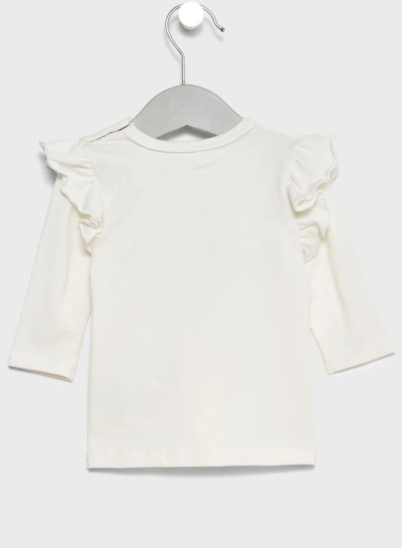 NAME IT Infant Ruffle Detail Top