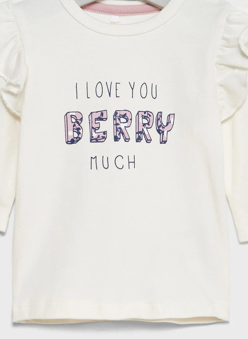 NAME IT Infant Ruffle Detail Top