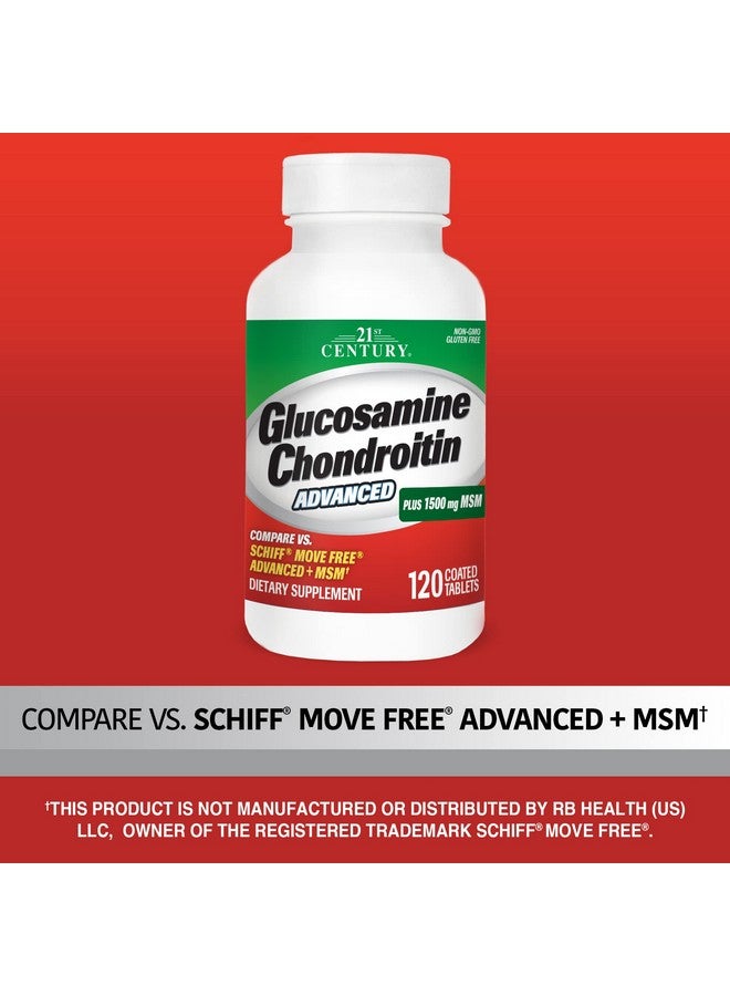 21st Century Healthcare Glucosamine Chondroitin Advanced 120 Tabs (27291) - Image 2