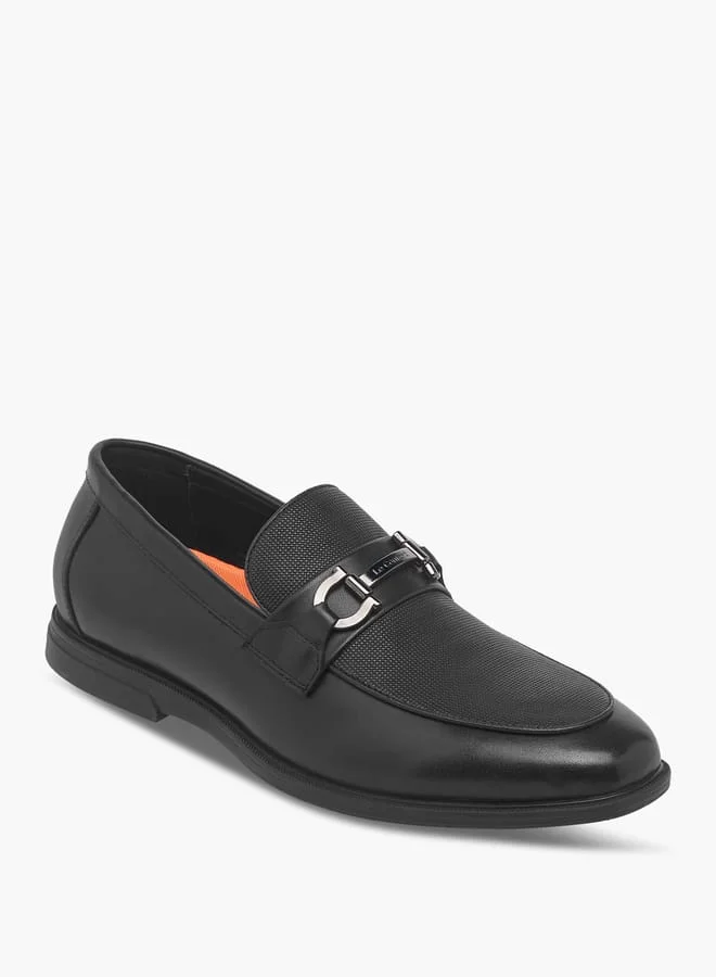 Le Confort Men's Textured Slip-On Loafers With Metal Accent