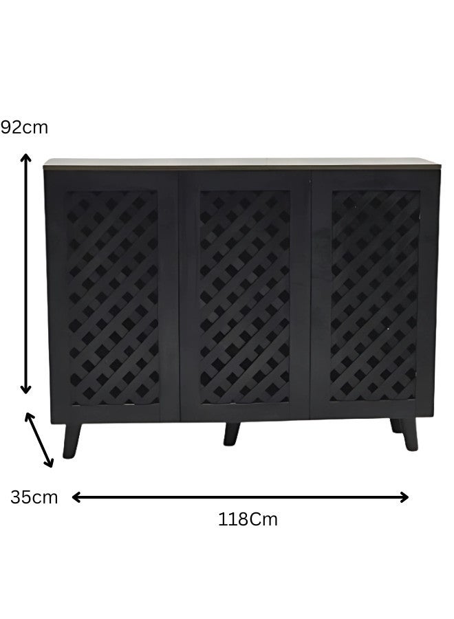 ALWASIT HOME Modern Wooden Shoe Cabinet, Shoes Rack With Storage, Shelf Cabinet - Image 2