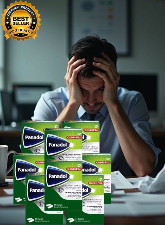 Panadol 8 Pieces Panadol Cold & Flu Night Time 24 Caplets - Image 1