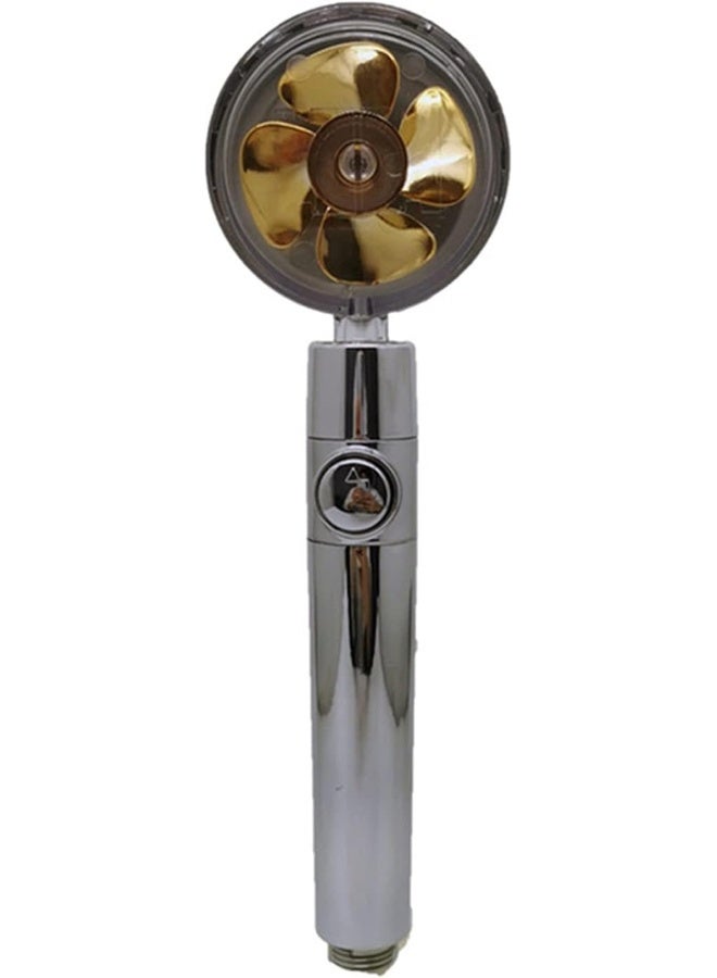 XMYINGWEI Shower Head 1 Piece Shower Head Water Saving Current 360 Degree with Small Fan Rotating ABS Rain High Pressure Spray Nozzle Bathroom Accessories  - Image 1