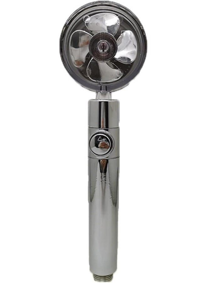 XMYINGWEI Shower Head 1 Piece Shower Head Water Saving Current 360 Degree with Small Fan Rotating ABS Rain High Pressure Spray Nozzle Bathroom Accessories  - Image 5