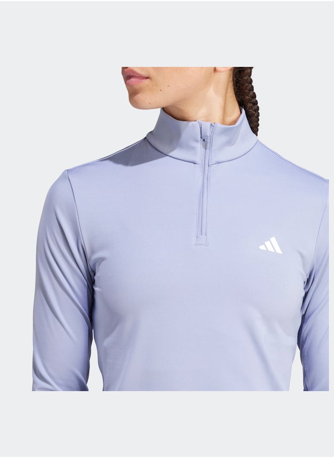 Adidas - Hyperglam Training Quarter-Zip Track Top - Image 1