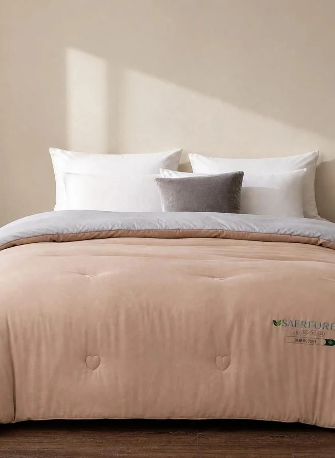 Styli 1-Piece Solid Comforter - Grey, 150x200cm