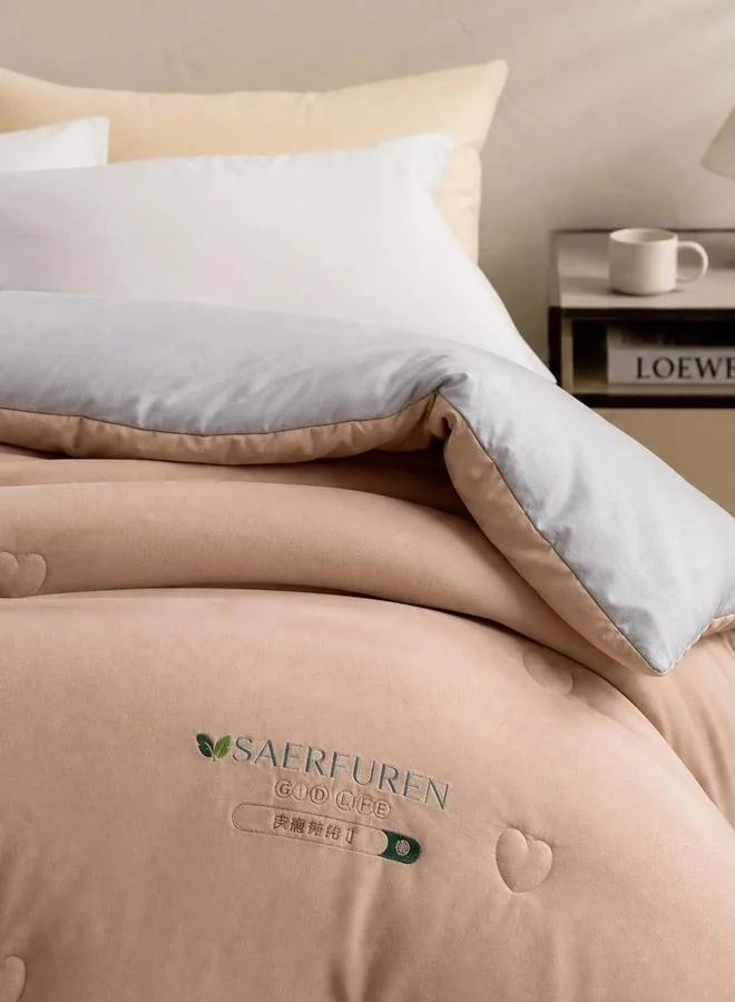 Styli 1-Piece Solid Comforter - Grey, 150x200cm