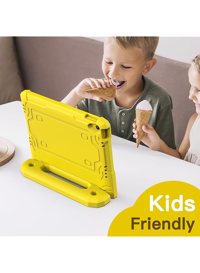 جي تيك حافظة للأطفال لجهاز آيباد 10 مقاس 10.9 بوصة موديل 2022 الجيل العاشر مع واقي شاشة مدمج وحامل كامل الجسم مقاوم للصدمات وغطاء حماية للكمبيوتر اللوحي باللون الأصفر - Image 5