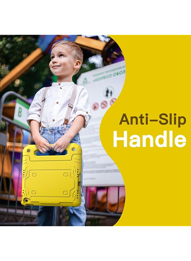 جي تيك حافظة للأطفال لجهاز آيباد 10 مقاس 10.9 بوصة موديل 2022 الجيل العاشر مع واقي شاشة مدمج وحامل كامل الجسم مقاوم للصدمات وغطاء حماية للكمبيوتر اللوحي باللون الأصفر - Image 3