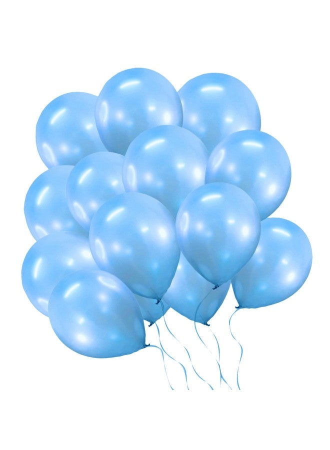 بالونات معدنية من DUL DUL، بالونات لاتكس باللون الأزرق لتزيين أعياد الميلاد، 50 قطعة ~ مجموعة من 50 بالونة من الكروم المعدني باللون الأزرق لتزيين أعياد الميلاد، حفلات ذات طابع خاص، (أزرق، 50)