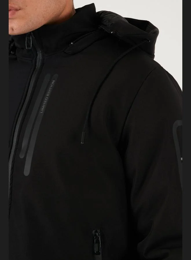 Buratti  Buratti Regular Fit Jacket with Detachable Hood and Pockets, Men's Jacket 497ALBERT for Men | Best Price UAE