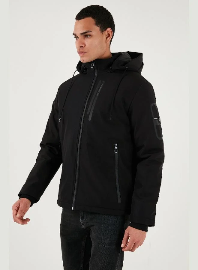 Buratti  Buratti Regular Fit Jacket with Detachable Hood and Pockets, Men's Jacket 497ALBERT for Men | Best Price UAE