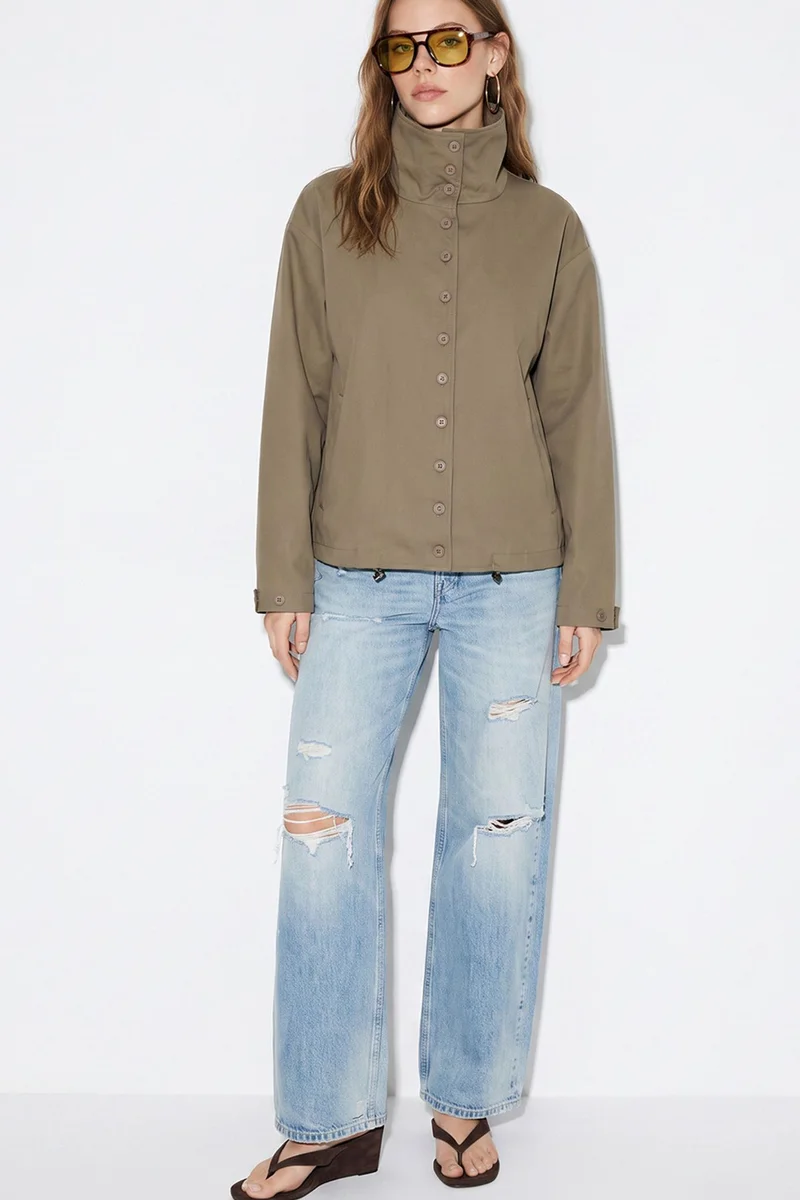 Bianco Lucci  LUCCI Women's Trench Coat for Women | Best Price UAE