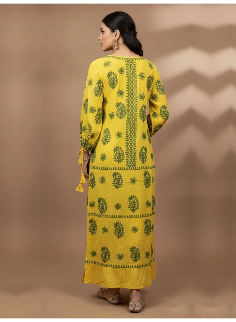 Alaya Hand Embroidered Chikankari Rayon Jalabiya-AL4048