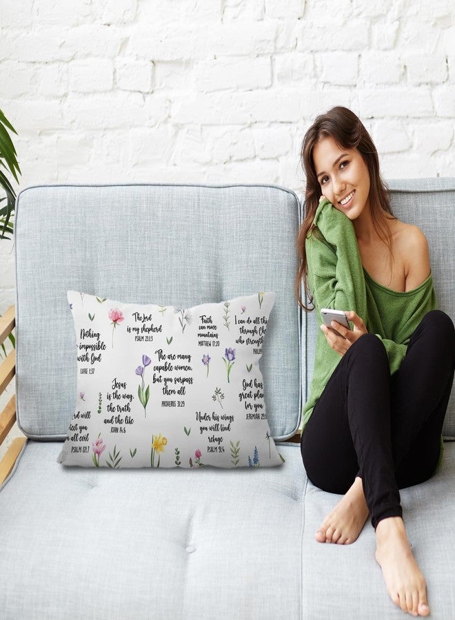 JINYO Bible Verse Pillow Covers 12x20 inch, Christian Gifts for Women Men, Christian Room Decor, Christian Pillow, Bible Verse Decor, Bible Pillow Cover, Bible Gifts for Women Men - Image 3