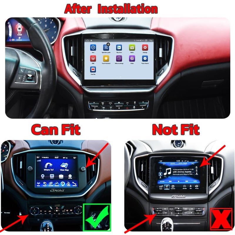Generic aoonav 10.4 Inch Android 12 Car Radio for Maserati Ghibli 2013-2017 Stereo Replacement Head Unit Touch Screen Wireless Carplay Android Auto GPS Navigation Multimedia Player  - Image 2