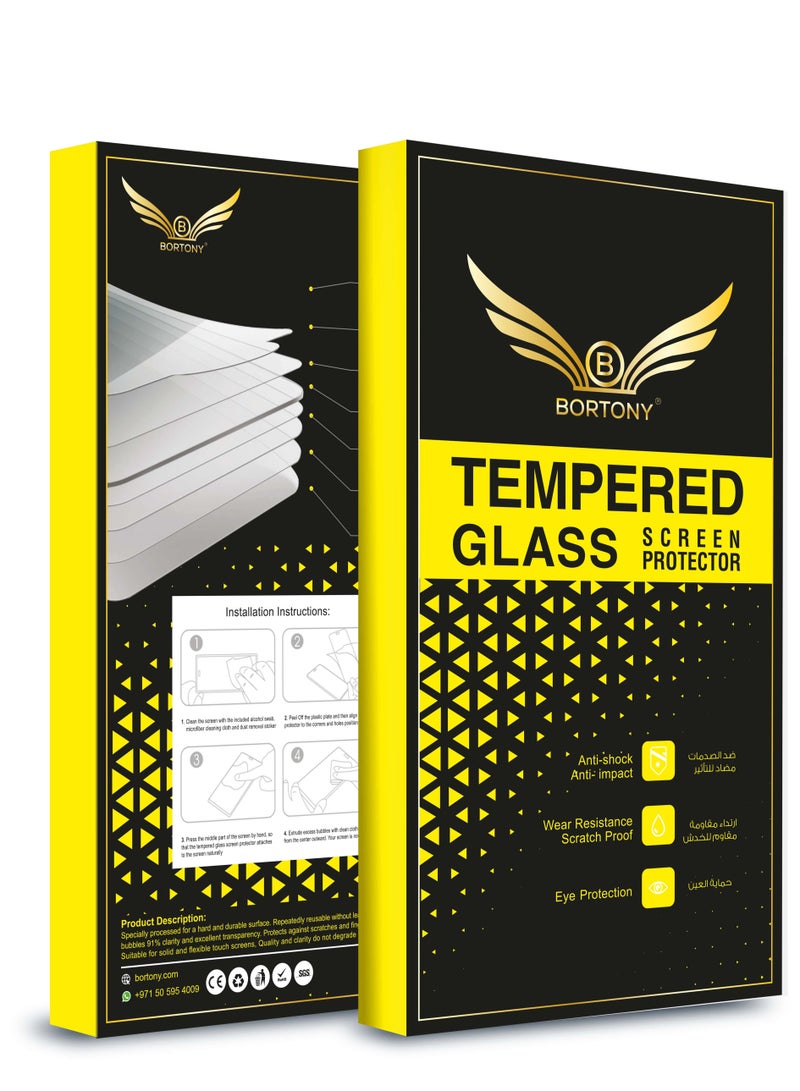 BORTONY Tempered Glass Screen Protector For Apple iPhone 12 Pro Clear - Image 5