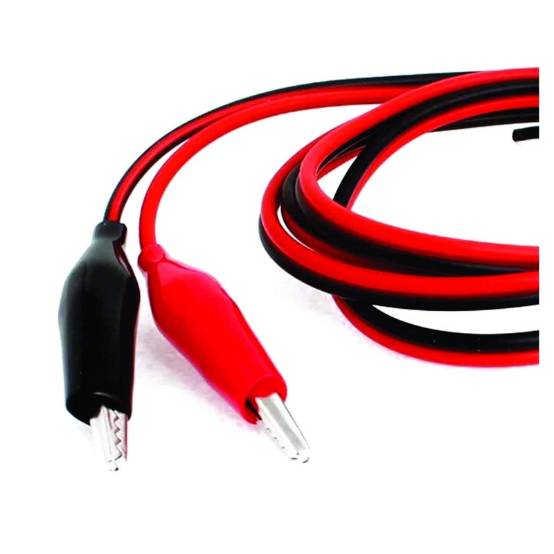 PGSA2Z 4mm Banana Plug to Alligator Clip Test Lead Cable Pair (Red & Black, 1 Meter) – Crocodile Clip to Banana Plug Wire for Multimeter, Power Supply, Lab & Electronics Testing - Image 3